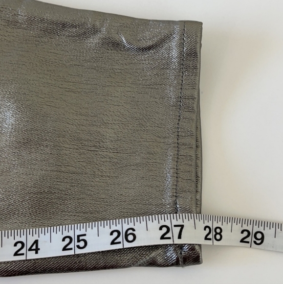Free People Phoenix Coated Silver Metallic Jeans 30 - Picture 10 of 10